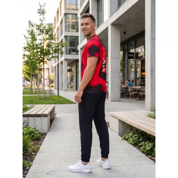  Pánské funkční triko premium ALTISPORT VOJ/ALM113TR01 ČERVENÁ 