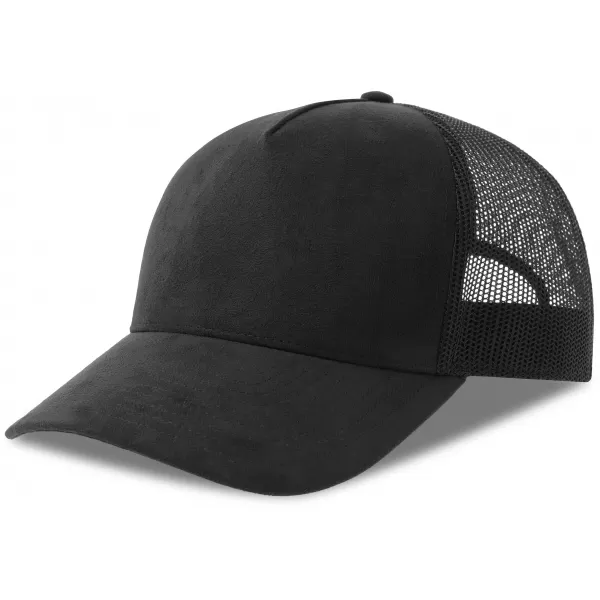  Čepice Atlantis | Rapper Suede-S BLACK 