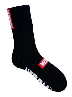 NEBBIA EXTRA MILE” crew ponožky 103 BLACK