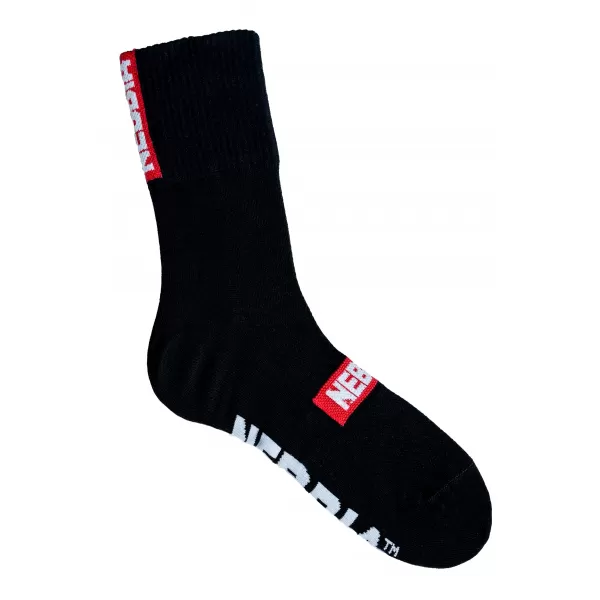  NEBBIA EXTRA MILE” crew ponožky 103 BLACK 