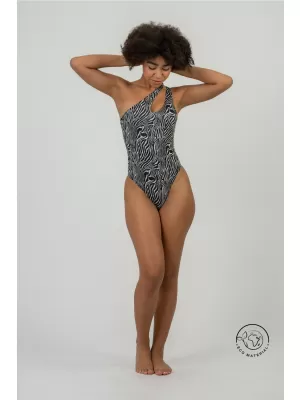NEBBIA FORTALEZA Monokini - zebra 735 WHITE