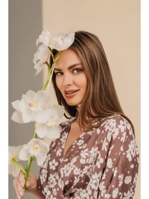 Dámské šaty STYLOVE S405 BROWN