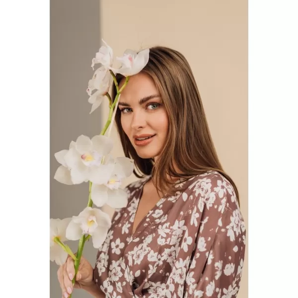  Dámské šaty STYLOVE S405 BROWN 