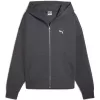 Pánská mikina PUMA WARDROBE ESS BOXY FULL-ZIP HOODIE DK 632066-44 ŠEDÁ