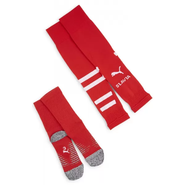 Fotbalové stulpny PUMA TEAM SKS GRAPHIC SOCKS PROMO 775220_03 PUMA RED/PUMA WHITE 
