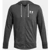 Pánská mikina UNDER ARMOUR UA RIVAL TERRY LC FZ ŠEDÁ