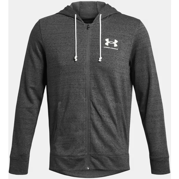  Pánská mikina UNDER ARMOUR  UA RIVAL TERRY LC FZ ŠEDÁ 