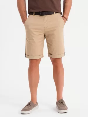 Pánské kraťasy OMBRE OM-SRCS-0197 BEIGE