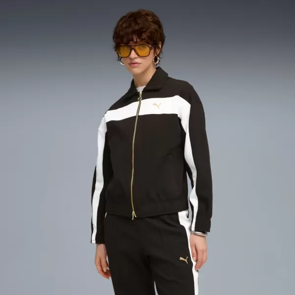  Dámská bunda PUMA T7 RELAXED TRACK JACKET 632137-01 ČERNÁ 