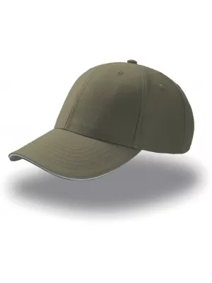 Čepice Atlantis | Sport Sandwich OLIVE/WHITE