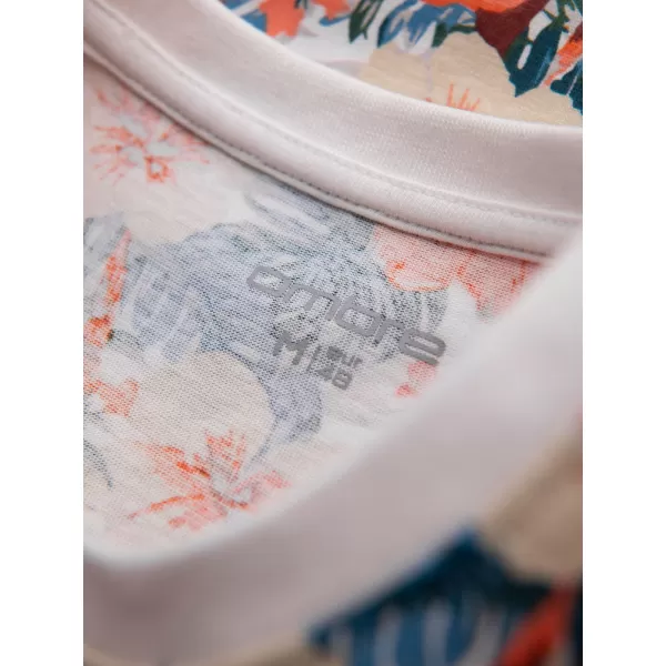  Pánské triko OMBRE OM-TSFP-0249 WHITE 