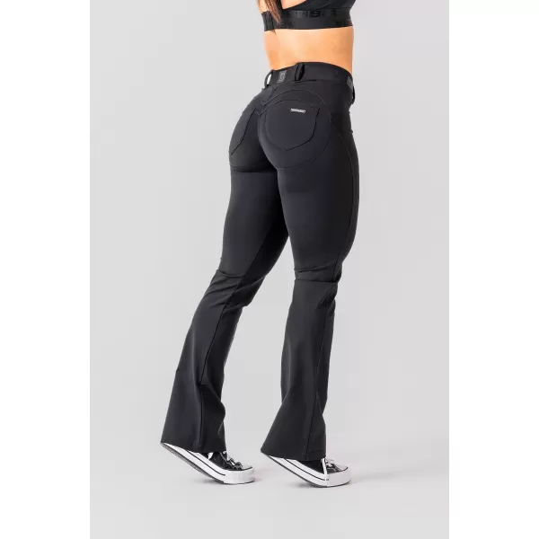  NEBBIA Flared Bubble Butt Legíny 2.0 POWER LIFT 308 BLACK 