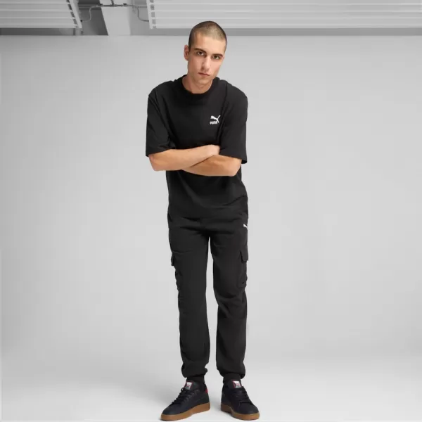  Pánské tepláky PUMA ESS CARGO PANTS FL CL 682656-01 ČERNÁ 