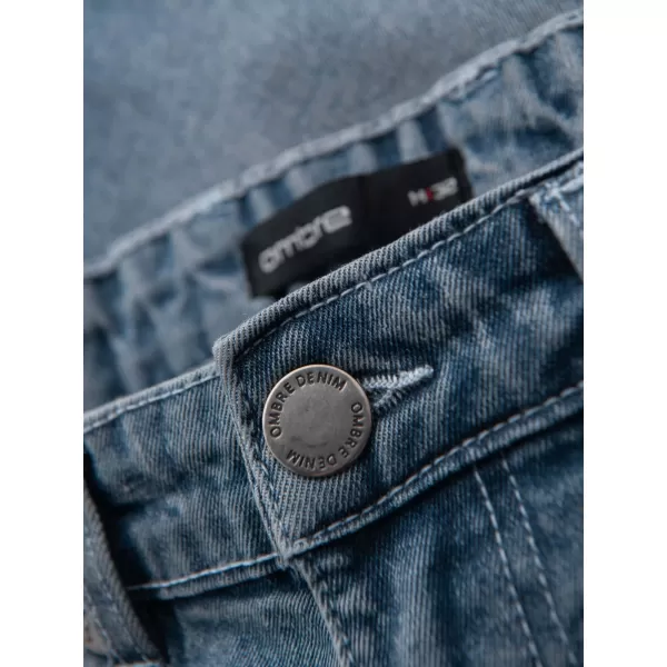  Pánské kraťasy OMBRE OM-SRDS-0164 LIGHT BLUE 