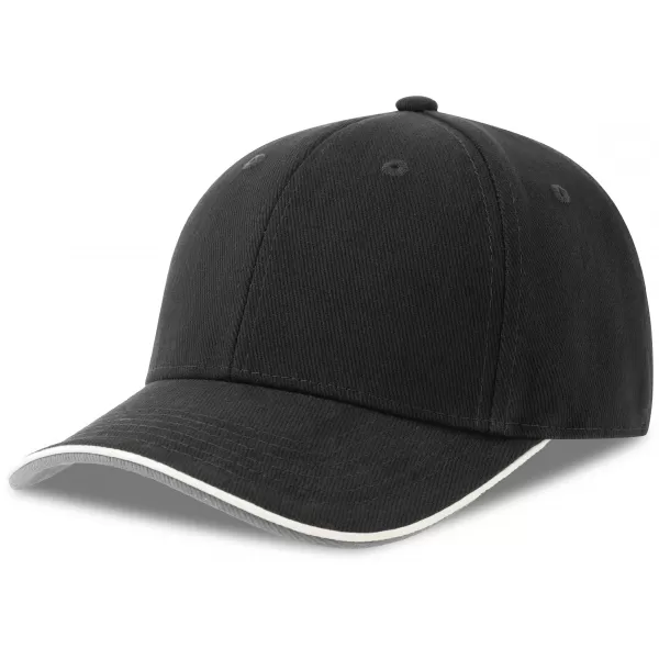  Čepice Atlantis | Pilot Piping Sandwich-S BLACK 