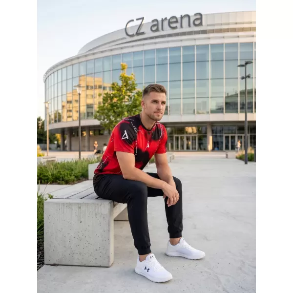  Pánské funkční triko premium ALTISPORT VOJ/ALM113TR01 ČERVENÁ 