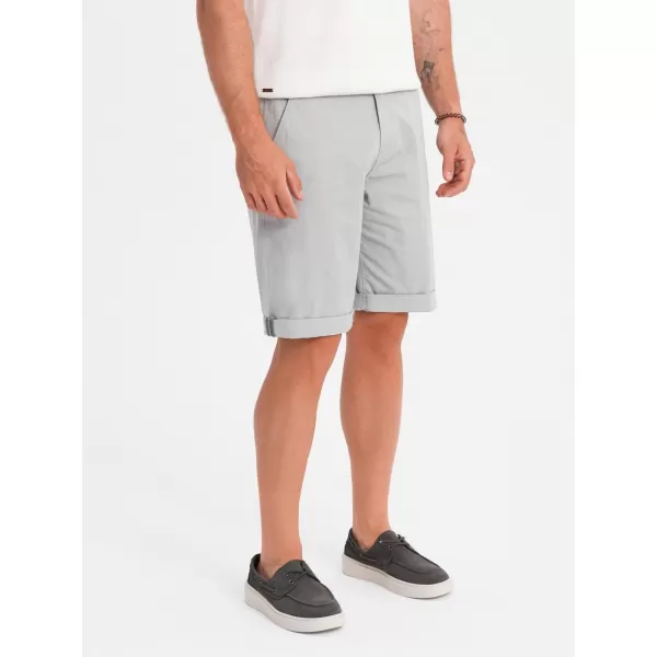  Pánské kraťasy OMBRE OM-SRCS-0197 GREY 