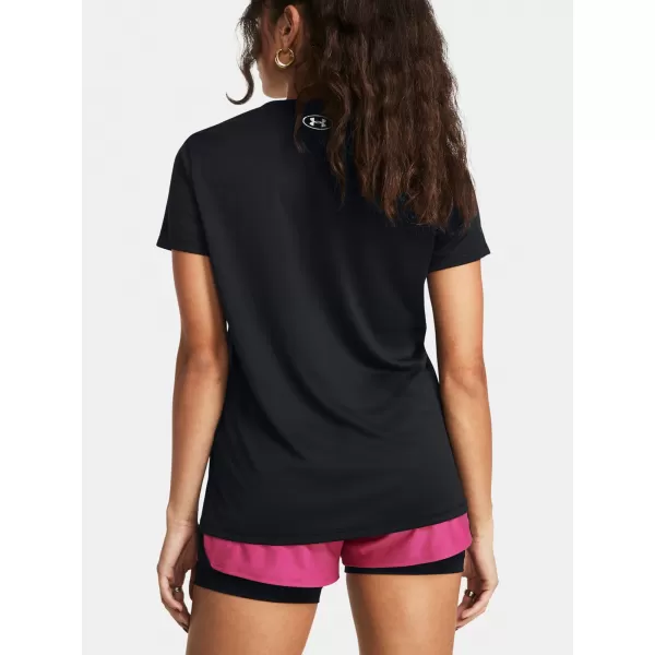  Dámské triko UNDER ARMOUR TECH SSV- SOLID 1384229-001 ČERNÁ 