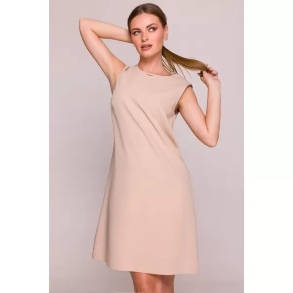  Dámské šaty STYLOVE S408 BEIGE 