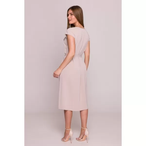  Dámské šaty STYLOVE S411 BEIGE 
