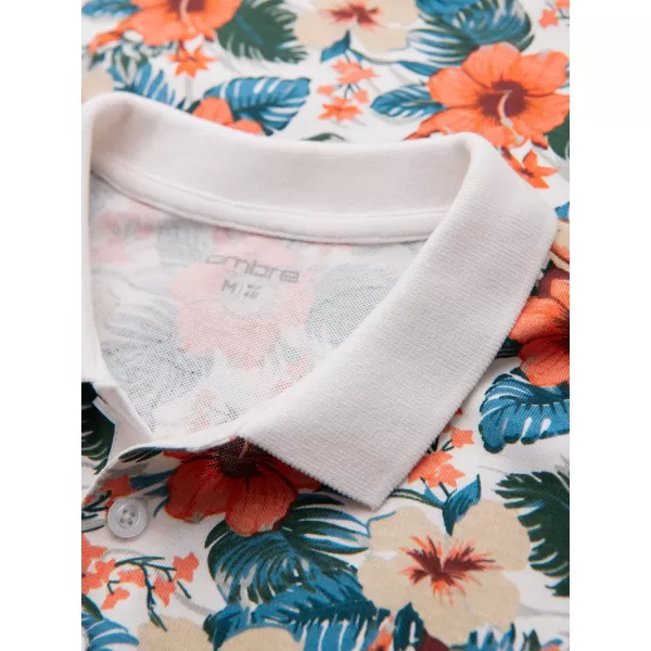  Pánské polo triko OMBRE OM-POSS-0149 WHITE 