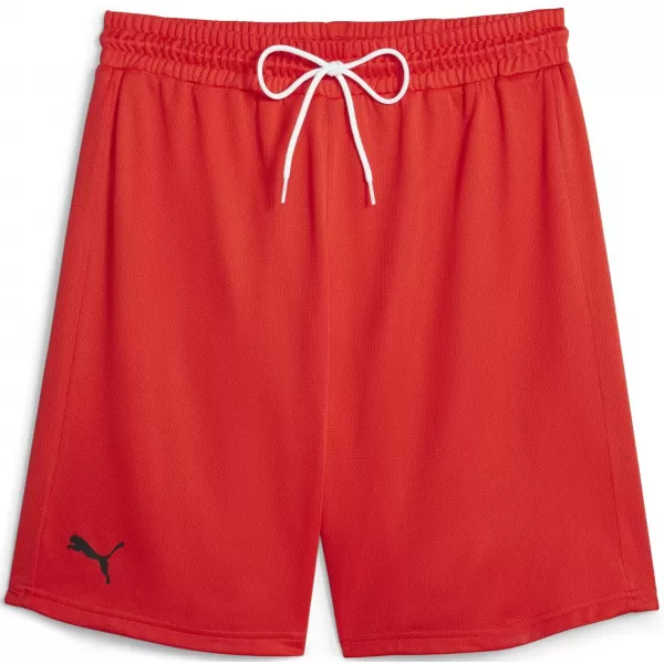  Pánské kraťasy PUMA HOOPS TEAM PRACTICE SHORT 676641_03 PUMA RED 