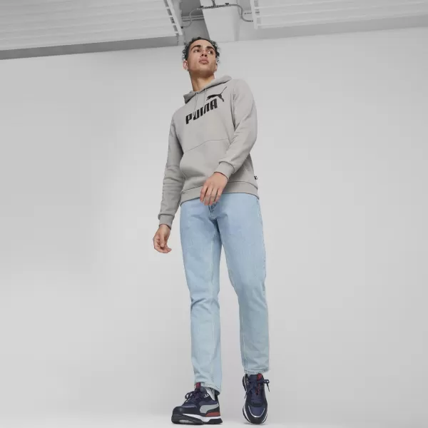  Pánská mikina PUMA ESS NO. 1 LOGO HOODIE FL (S) 682571-44 ŠEDÁ 