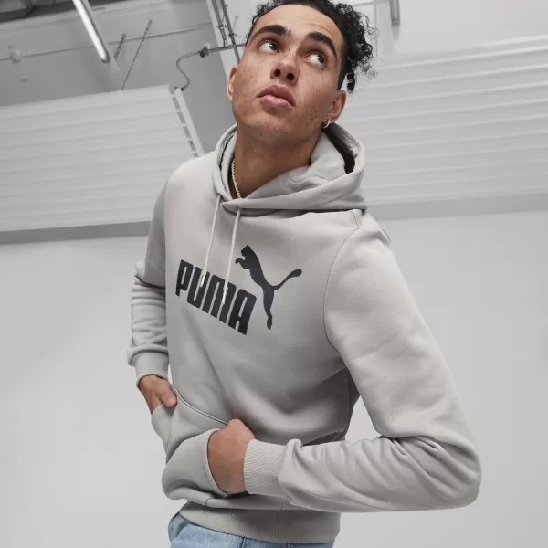  Pánská mikina PUMA ESS NO. 1 LOGO HOODIE FL (S) 682571-44 ŠEDÁ 