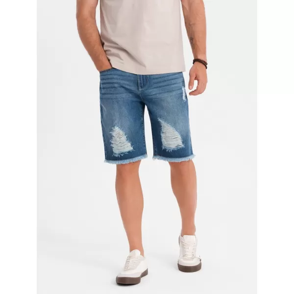  Pánské kraťasy OMBRE OM-SRDS-0157 BLUE 