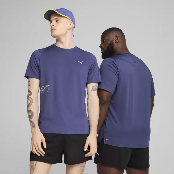  Pánské triko PUMA EVERYDAY KNIT PERF SS TEE? M 526631_46 BLUE CRYSTAL 