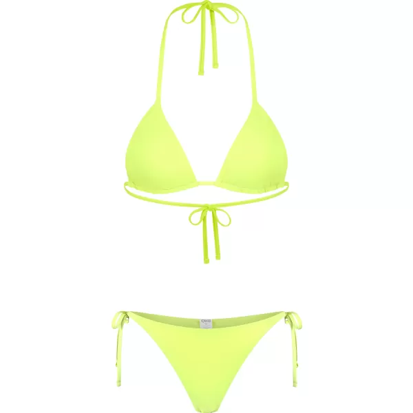  Dámské bikiny - vrchní díl NORDBLANC NBSSS8208 BEZPEČNĚ ŽLUTÁ 