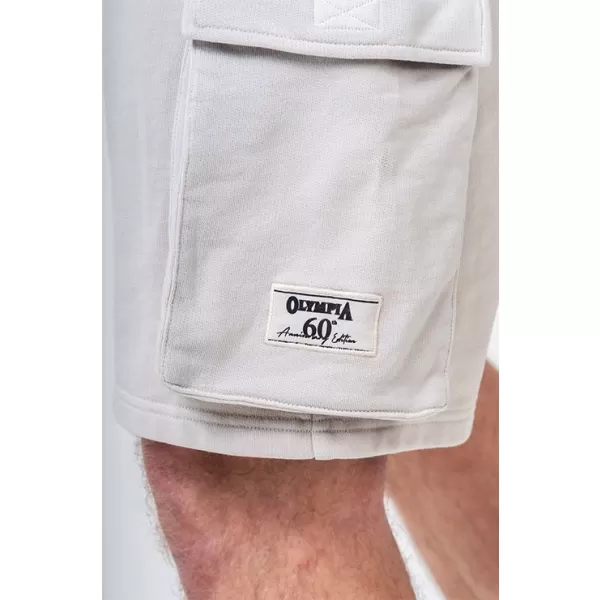  NEBBIA Washed volné cargo šortky LEGACY 787 LIGHT GREY 