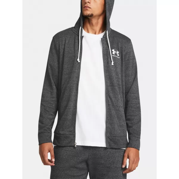  Pánská mikina UNDER ARMOUR  UA RIVAL TERRY LC FZ ŠEDÁ 