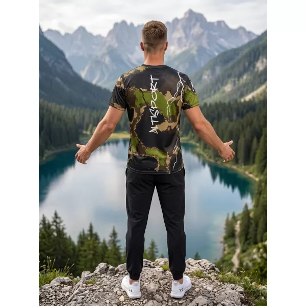  Pánské funkční triko premium ALTISPORT VOJ/ALM113TR01 MILITARY 