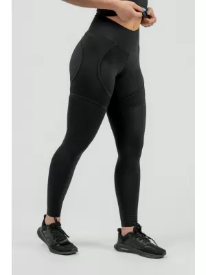 NEBBIA Dámské sportovní legíny se síťkou INTENSE Mesh 838 BLACK