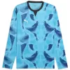 Pánský brankářský dres PUMA TEAMTARGET GK LS JERSEY 706519_02 BRIGHT AQUA / PUMA WHITE