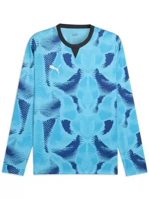 Pánský brankářský dres PUMA TEAMTARGET GK LS JERSEY 706519_02 BRIGHT AQUA / PUMA WHITE