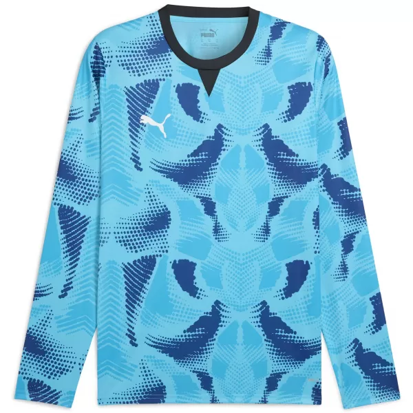  Pánský brankářský dres PUMA TEAMTARGET GK LS JERSEY 706519_02 BRIGHT AQUA / PUMA WHITE 