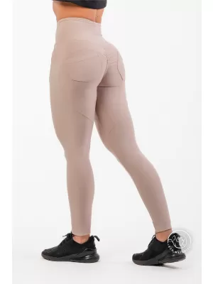 NEBBIA Lifting Effect Bubble Butt legíny s vysokým pasem 587 CREAM