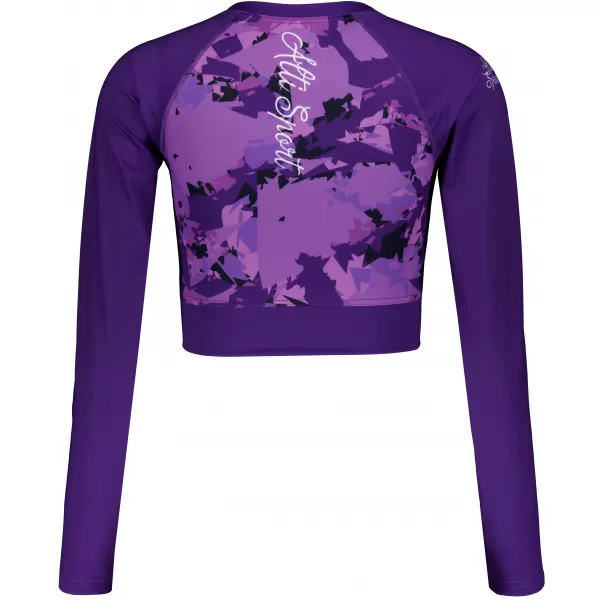  Dámský funkční crop top premium ALTISPORT VOJ/ALW110TR04 FIALOVÁ 