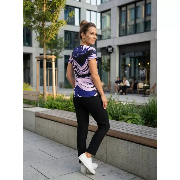  Dámské funkční triko premium ALTISPORT VOJ/ALW099TR01 ČERNOFIALOVÁ 