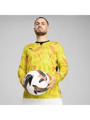Pánský brankářský dres PUMA TEAMTARGET GK LS JERSEY 706519_23 FLURO YELLOW PES/PUMA BLACK