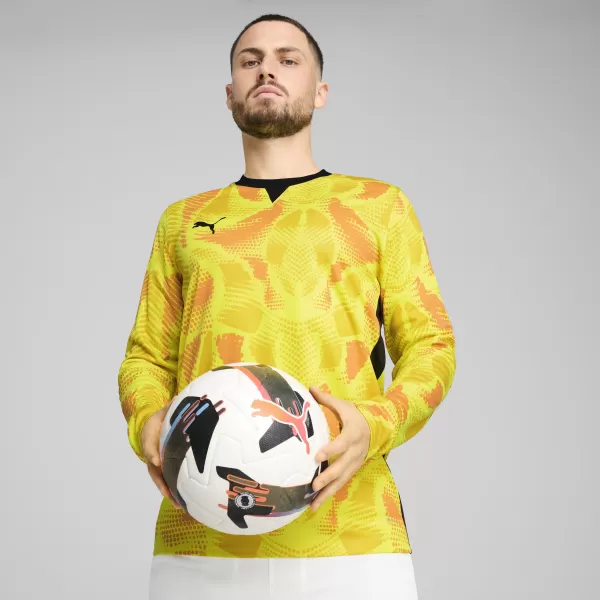  Pánský brankářský dres PUMA TEAMTARGET GK LS JERSEY 706519_23 FLURO YELLOW PES/PUMA BLACK 