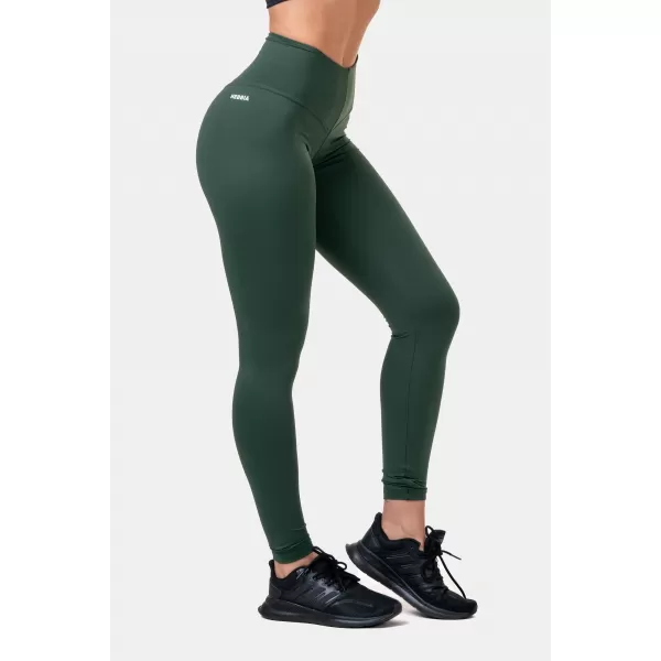  NEBBIA Classic HERO legíny s vysokým pasem 570 DARK GREEN 