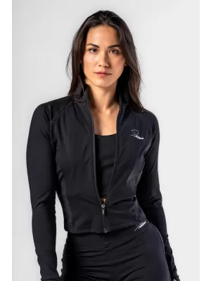 NEBBIA Deni x Fitness tracktop na zip 314 BLACK