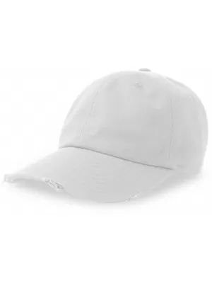 Čepice Atlantis | Dad Hat Destroyed-S WHITE