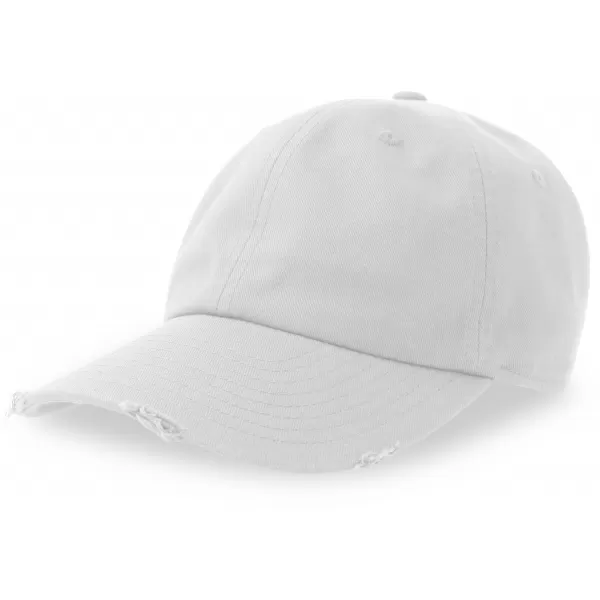  Čepice Atlantis | Dad Hat Destroyed-S WHITE 