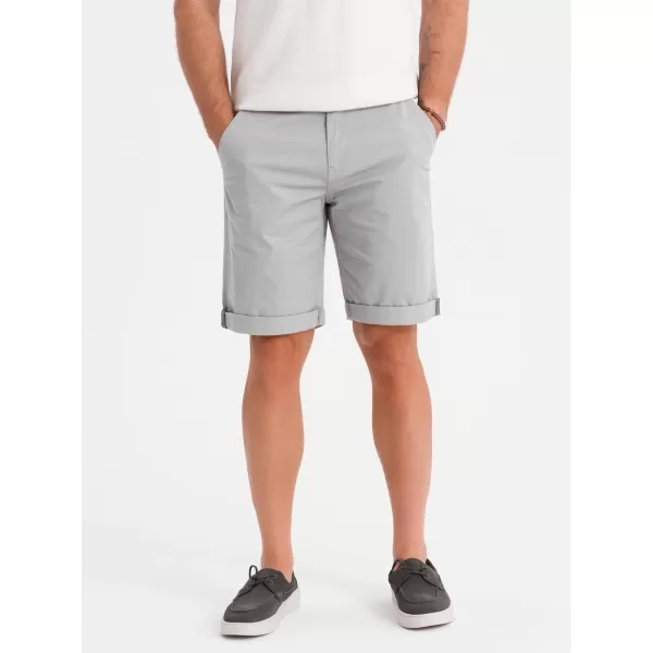  Pánské kraťasy OMBRE OM-SRCS-0197 GREY 