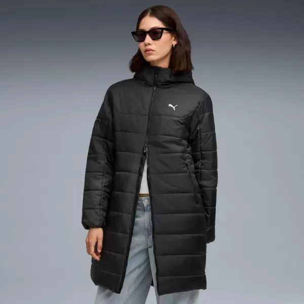  Dámský kabát PUMA ESS HOODED PADDED PARKA 685232-01 ČERNÁ 