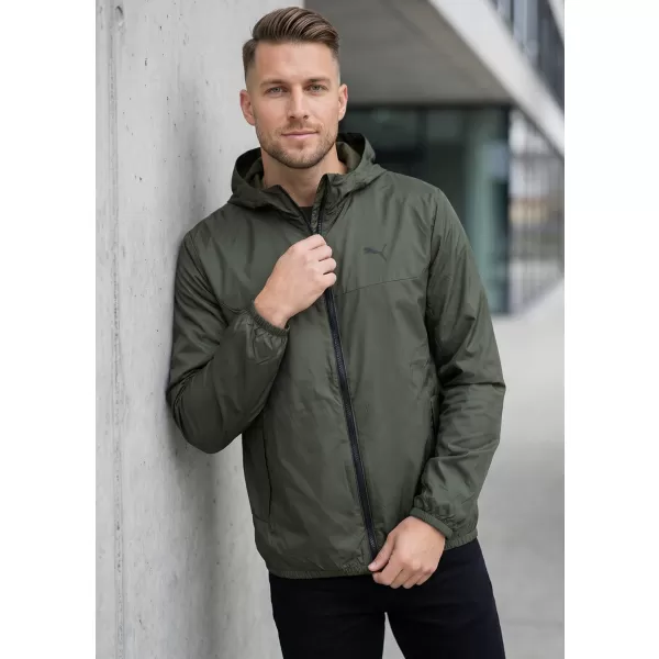  Pánská větrovka PUMA ESS REGULAR WINDBREAKER 684625-70 ZELENÁ 